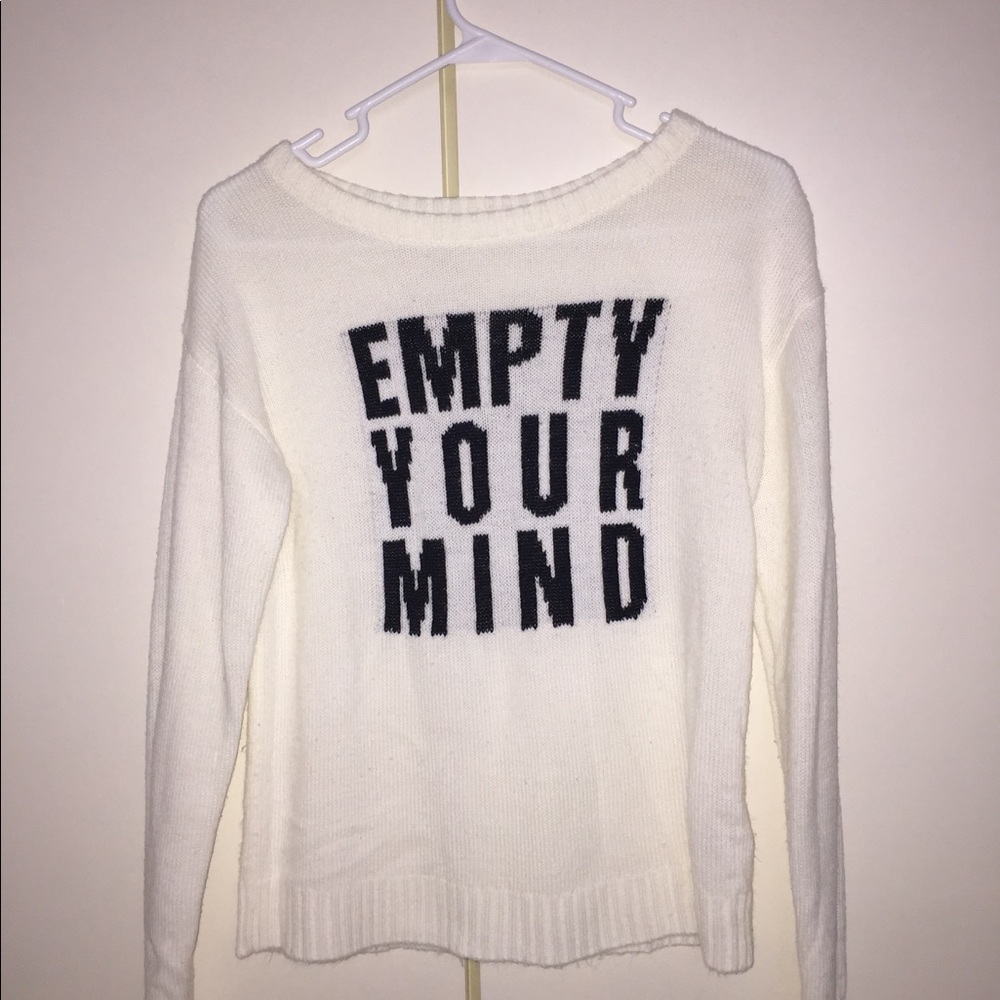 White sweatshirt